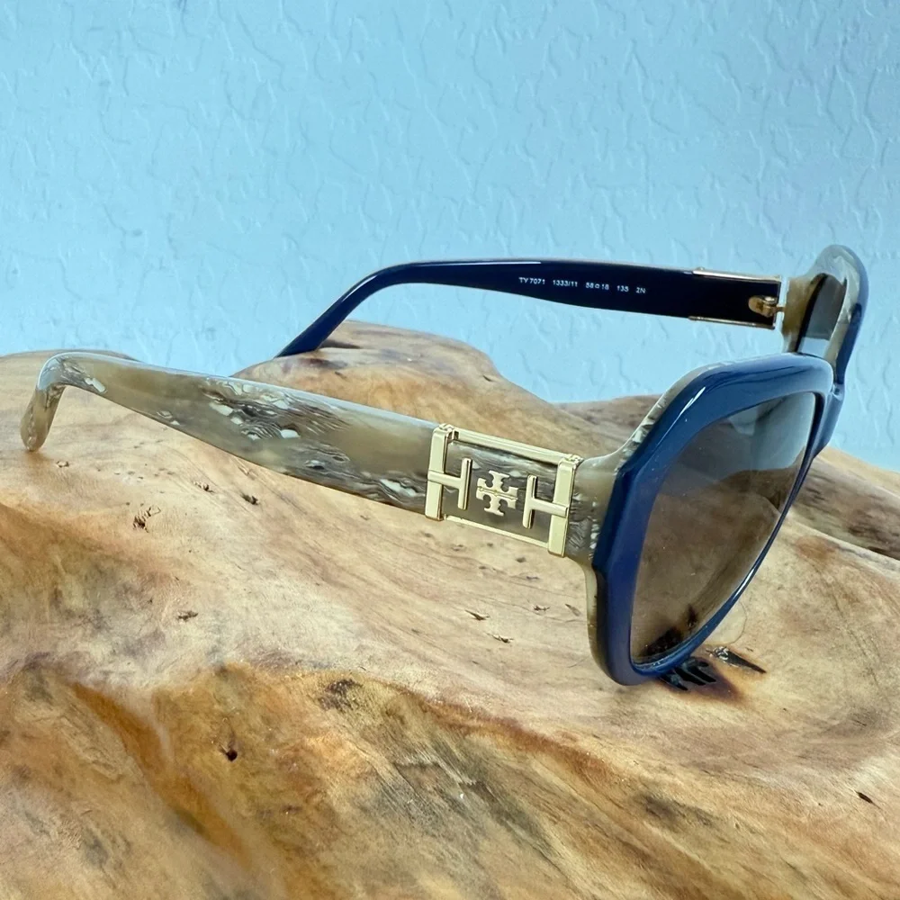 Tory Burch Eyeglasses Frames Only TY7071 1333/11 2N Size 58-18-135 with Bag